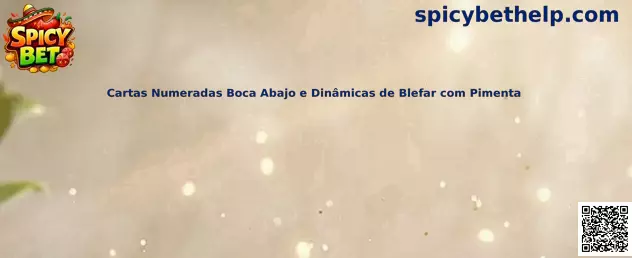 Cartas Numeradas Boca Abajo e Dinâmicas de Blefar com Pimenta