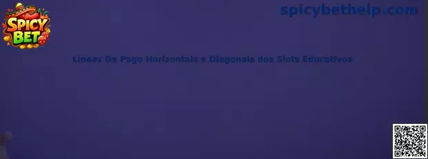 Líneas de pago horizontales y diagonales de slots educativos