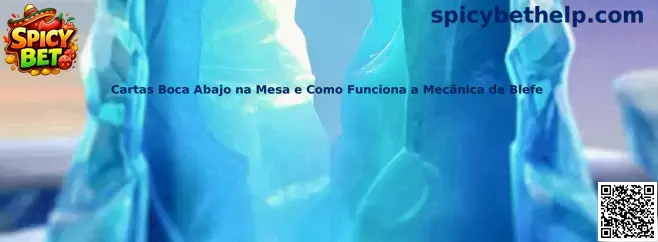 Cartas boca abajo na mesa e mecânica de blefe